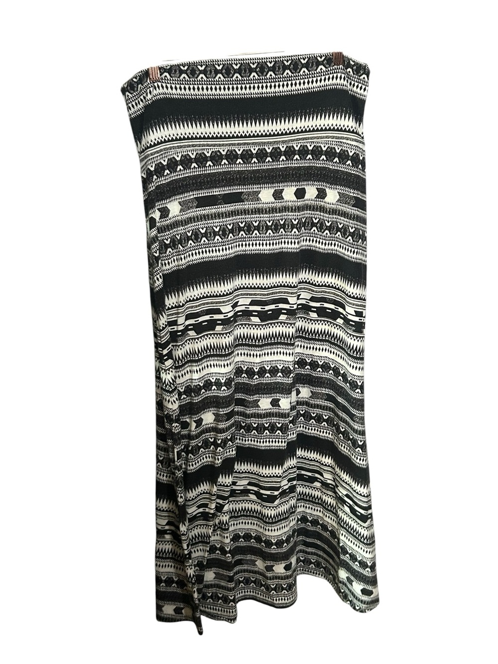 Mossimo Supply Co Black & White Patterned Women’s Maxi Skirt